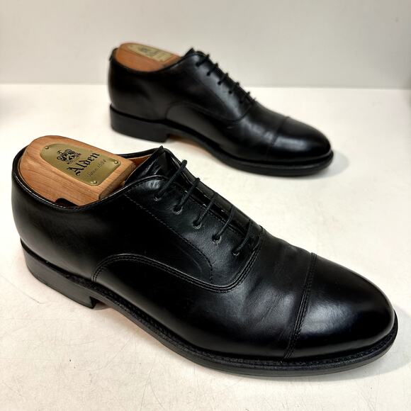 FULLY RESOLED Grant Stone x J. Crew Black Cap Toe Oxford Bench Made EUC 7 D main image 8